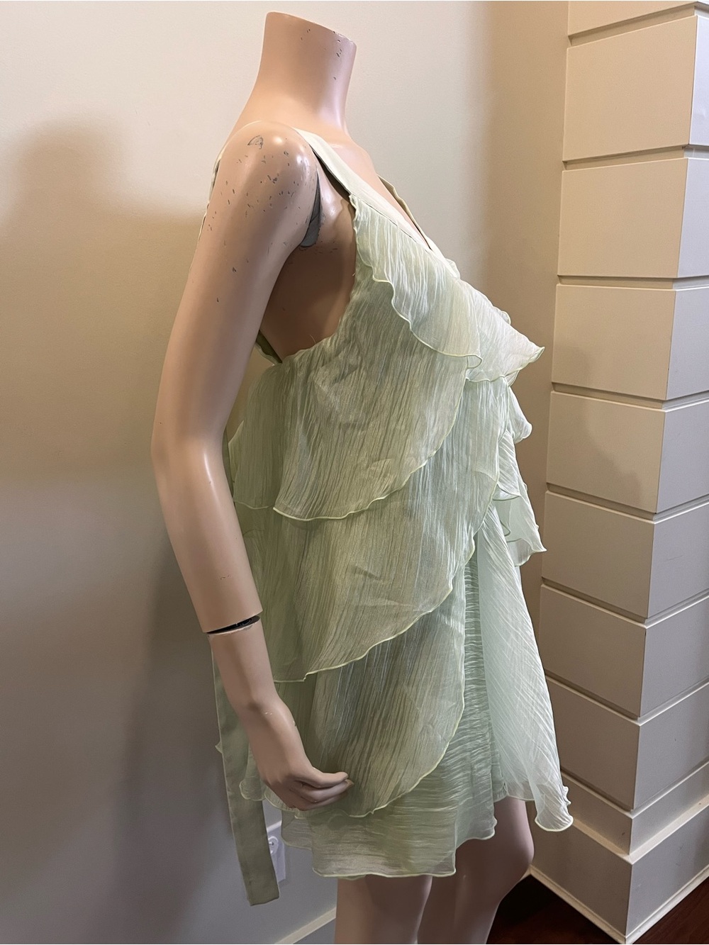 2026 Authentic Aje Athena Green Mini Dress - Picture 8 of 11